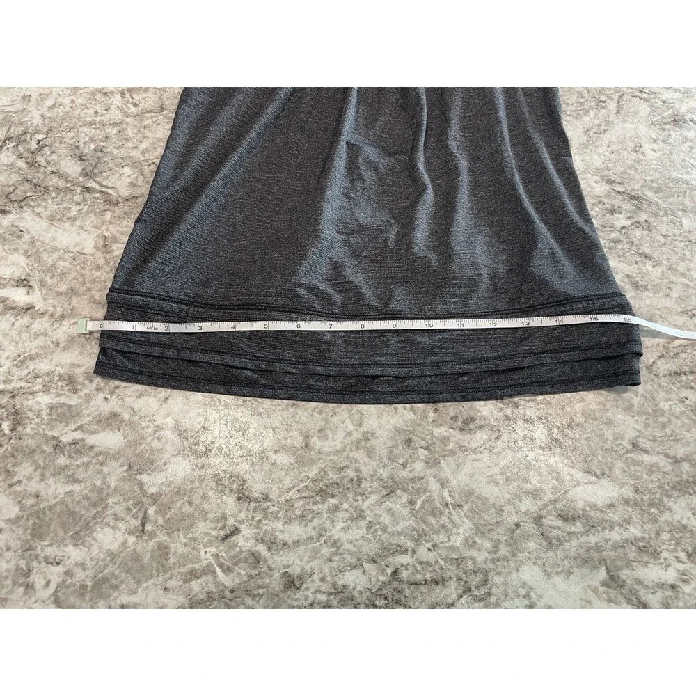 Lululemon Run Back On Track Tank, Black Classic Stripe Polar Haze Black Size 6
